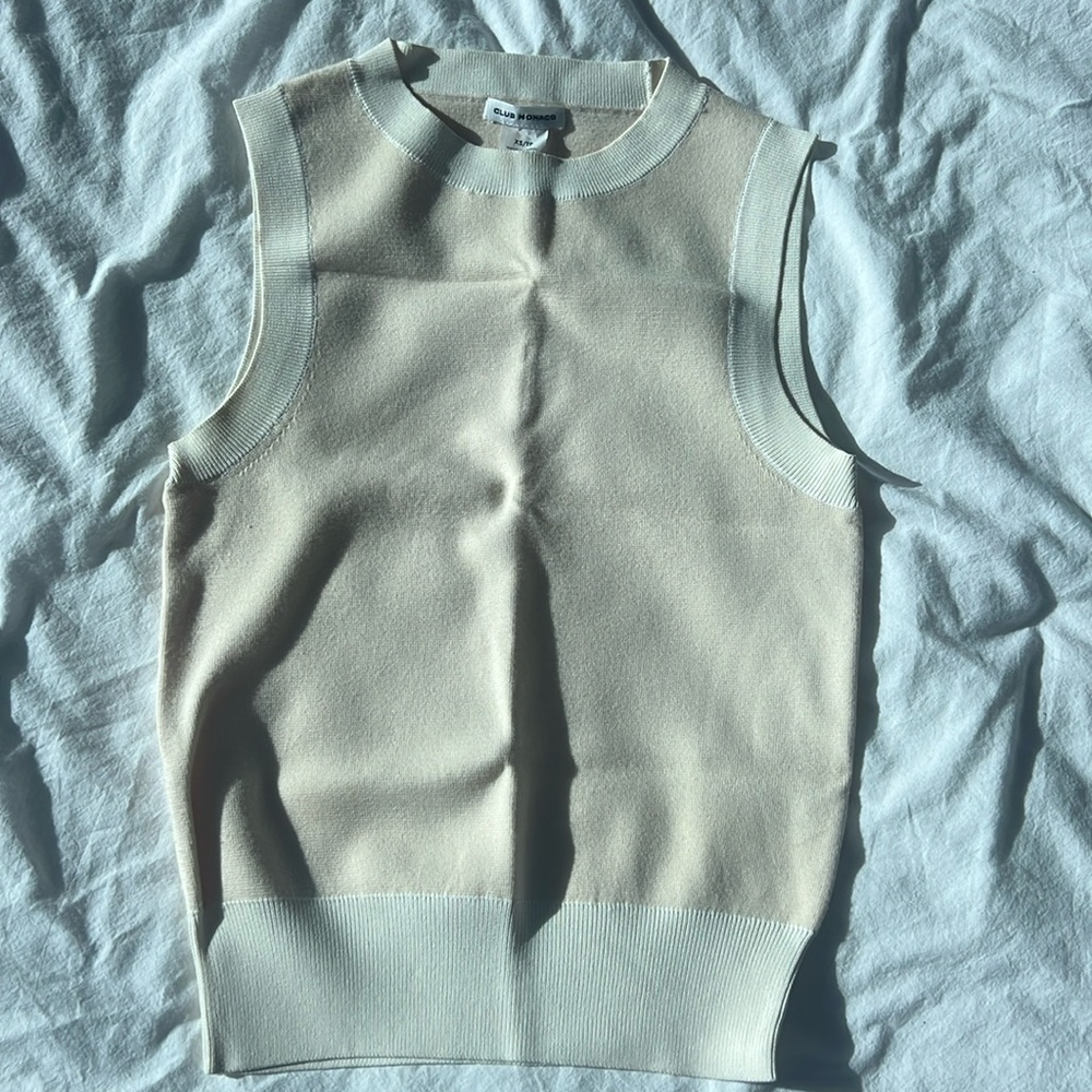 Club monaco cream tank top - size - new